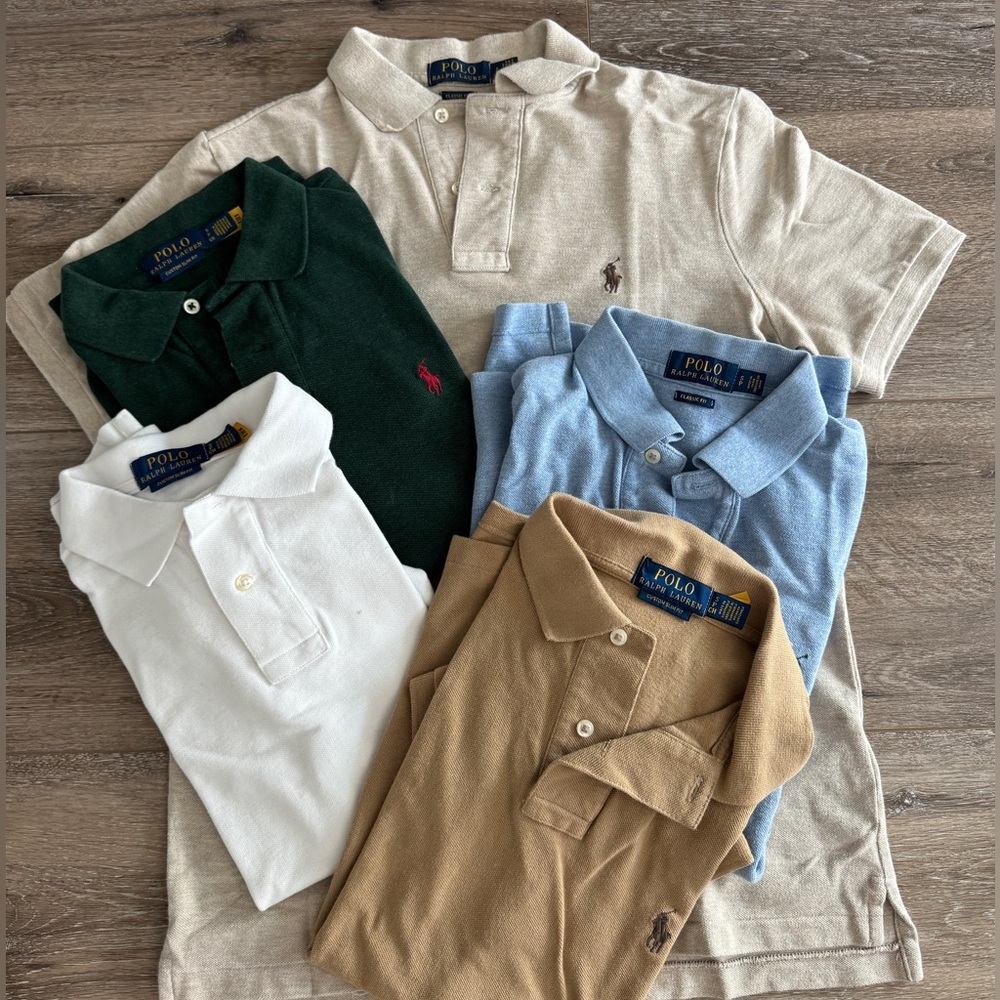 5 pack men’s Ralph Lauren Polo’s